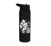 Wild Kitsune Japanese Fox Mythology Watercolor Stainless Steel Insulated Water Bottle