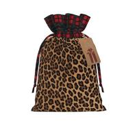 Wild Leopard Animal Christmas Candy Bag, Reusable, Christmas Bag For Christmas Birthday Party