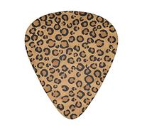 Wild Leopard Animal Guitar Plectrums 12 Pieces Set - Comfortable In The Hand With Smooth Edges Three Thicknesses To Match