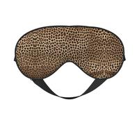 Wild Leopard Animal Print Sleep Mask Silk Eye Cover Soft Satin Blindfold Elastic Strap Night Eyeshade Travel Nap for Women Men