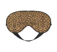 Wild Leopard Animal Print Sleep Mask Silk Eye Cover Soft Satin Blindfold Elastic Strap Night Eyeshade Travel Nap for Women Men