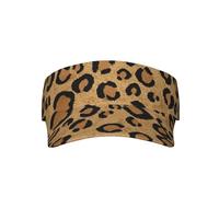Wild Leopard Animal Print Sun Visor Hat Sports Adjustable Baseball Cap with Outdoor Sun Protection Cool Visor Hat for Women Men