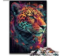 Wild Leopard JigsawPuzzle 1000 Pieces for Teenagers, Staycation Kill Time Birthday Present, Gifts, Wall Art for 14+ (26x38cm)