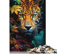 Wild Leopard Puzzles 500 Piece Jigsaws for Adults Learning Educational Toys Family Games Festival Birthday Gifts 500pcs (52x38cm)