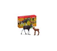 Wild Life 42629 Mother Moose and Calf Playset - North American Forest Animals Playset with Realistic Natural Mother Moose and Baby Calf - Toy Gift for