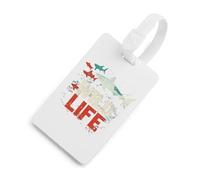 Wild Life Shark Luggage Tags for Suitcases Handbag Tag Labels Travel Accessories Privacy Cover ID Label