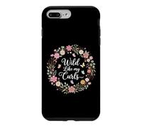 Wild Like My Curls Cute Curly Hair Floral Funny Case for iPhone 7 Plus/8 Plus