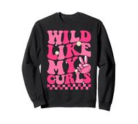 Wild Like My Curls Cute Curly Hair Funny Sweatshirt