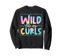 Wild Like My Curls Cute Curly Hair Funny Sweatshirt