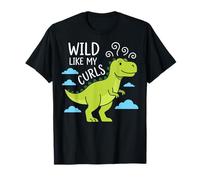 Wild Like My Curls Cute Dinosaur T-Rex Toddler T-Shirt