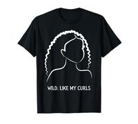 Wild Like My Curls I Love My Curls, Black Mom Girl Woman T-Shirt