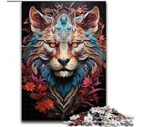 Wild Lion Adult Jigsaw Puzzles 1000 Pieces, Educational Stress Relief Toy for Is Ideal As A Gift for The Whole Family (50x75cm)
