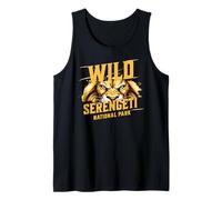 Wild Lion in African Serengeti National Park Safari Tanzania Tank Top