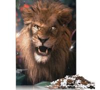 Wild Lion Puzzles 1000 Pieces Wooden Puzzles for Adults And Teenager Family Game Christmas Eve Gifts 1000pcs (75x50cm)