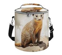 Wild Meerkats Lunch Bag 15L, Insulated Picnic Basket with Leakproof Design - Large Cooler Tote for Camping, Beach, Hiking & Groceries