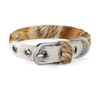 Wild Meerkats Pet Collar Oxford Adjustable Safety Dog Collars Cute Outdoor Training Pet Collars Easy Clean Floral Print Puppy Collar for City Pet Owners