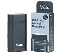 Wild Men's Black Case and Fresh Cotton & Sea Salt Deodorant Starter Pack - 40g