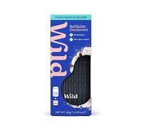 Wild Men's Carbon Case + Fresh Cotton & Sea Salt Deodorant Refill 40g