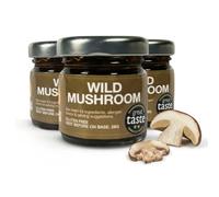 Wild Mushroom Cooking Sauce (3 Jars x 28g) | Steak Sauce Concentrate | Mushroom Risotto Sauce | Just Add Cream or Crème Fraîche | Marinade, Rub or Stir-Fry | Gluten Free | By SA Sauces