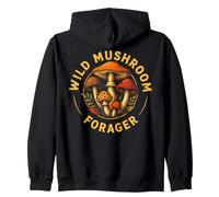 Wild Mushroom Forager Fungi Hunter Design Zip Hoodie