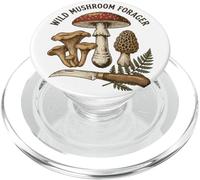 Wild Mushroom Forager Vintage Fungi Illustration PopSockets PopGrip for MagSafe