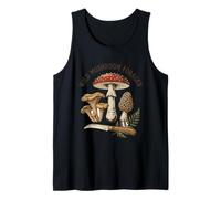 Wild Mushroom Forager Vintage Fungi Illustration Tank Top