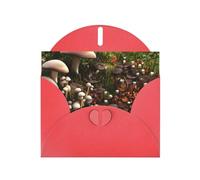 wild mushroom Greeting Card With Envelope, Birthday Card, Christmas Card, Invitation Card, 3 Colors