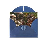 wild mushroom Greeting Card With Envelope, Birthday Card, Christmas Card, Invitation Card, 3 Colors