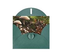 wild mushroom Print Greeting card Blank card with envelope,Unique Designs for Festivals Invitations
