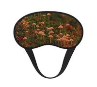 Wild Mushroom Print Sleep Eye Mask Light Blocking Soft and Comfortable Night Eye Blinder for Women Men for Sleeping Travel Night Shift