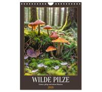 WILD MUSHROOMS - Edible, poisonous and rare mushroom species UK-Version (Wall Calendar 2026 DIN A4 Portrait), CALVENDO 12 Month Wall Calendar