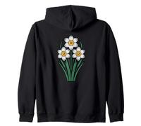 Wild Narcissus Radiiflorus Spring Bloom Zip Hoodie