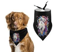 Wild Natural Colorful Lion Dog Bandanas Puppy Triangle Kerchief Cat Scarfs Washable Bibs Pet Gifts