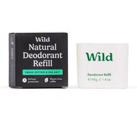 Wild Men's Fresh Cotton & Sea Salt Deodorant Refill 40g