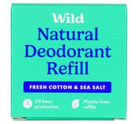 Wild Natural Deodorant Refill Fresh Cotton & Sea Salt 40g