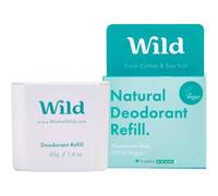 WILD Fresh Cotton & Sea Salt Natural Deodorant Refill 40g