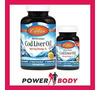 Carlson Labs Wild Norwegian Cod Liver Oil Gems 460mg Softgels + 30 150 Softgels