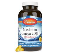 Wild Norwegian, Maximum Omega 2000, Natural Lemon, 180 Soft Gels (1,000 mg per Soft Gel), Carlson