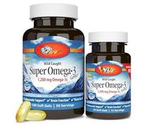 Wild Nowwegian Super Omega 3, 1200mg Omega 3s, 100 + 30 Softgels
