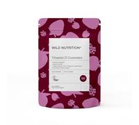 Wild Nutrition Food-Grown Children's Vitamin D Gummies | High Strength Immune Support for Kids | Bone, Muscle & Teeth Health | Made with 13 Whole Fruits | Berry Flavour | 60 Gummies | Vegan