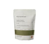 WILD NUTRITION Food-Grown® Vegan Protein Powder Super Food Blend | Organic Ingredients No Synthetics | Pea Protein, Sprirulina, Reishi, Chaga, Wheatgrass & More | Gluten Free