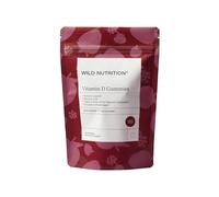 WILD NUTRITION Food-Grown® Vitamin D Gummies for Children | Vitamin D3 1000iu Child Gummies | Muscle, Bone, & Immune Support | Palm Oil-Free | 60 Count