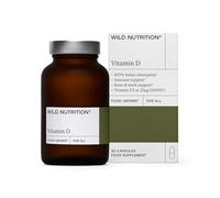 WILD NUTRITION Food Grown Vitamin D Supplements | High Strength Vitamin D 1000iu for Muscle, Bone, and Immune Support | 30 Capsules