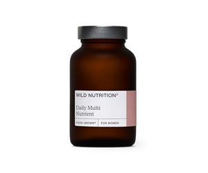 WILD NUTRITION Food-Grown® Women's Daily Multi Nutrient | to Support Hormonal Balance, Fatigue, and Mental Resilience | Multivitamins for Women | 60 Capsules