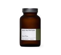 WILD NUTRITION Iron Plus | Gentle Iron Supplements with Vitamin C for Higher Absorption, Easy to Digest, for Cognitive & Energy Support, 30 Capsules