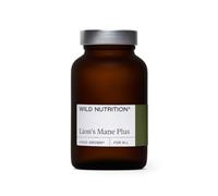 WILD NUTRITION Lion's Mane Plus | Supplement for Focus & Inner Balance Support, with Safr’Inside Saffron, Zinc, Iron & B Vitamins, 90 Capsules, 1 Month Supply