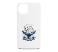 Wild & Ocean Free Whale Moon Coastal Nautical Case for iPhone 13