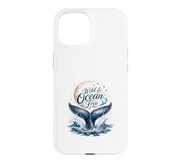 Wild & Ocean Free Whale Moon Coastal Nautical Case for iPhone 15
