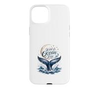 Wild & Ocean Free Whale Moon Coastal Nautical Case for iPhone 15 Plus