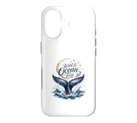 Wild & Ocean Free Whale Moon Coastal Nautical Case for iPhone 17